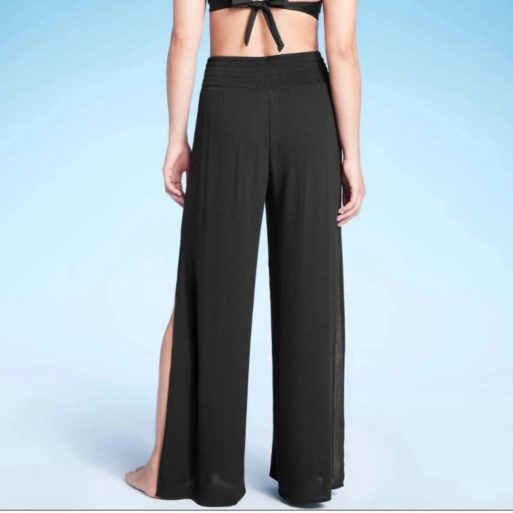 Kona Sol Women’s Swimsuit Cover Pants-Black-Medium - Picture 3 of 3